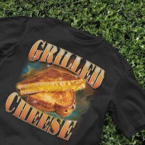 Grilled Cheese Sandwich Graphic T-Shirt | Funny Food Lover Tee | Retro Snack